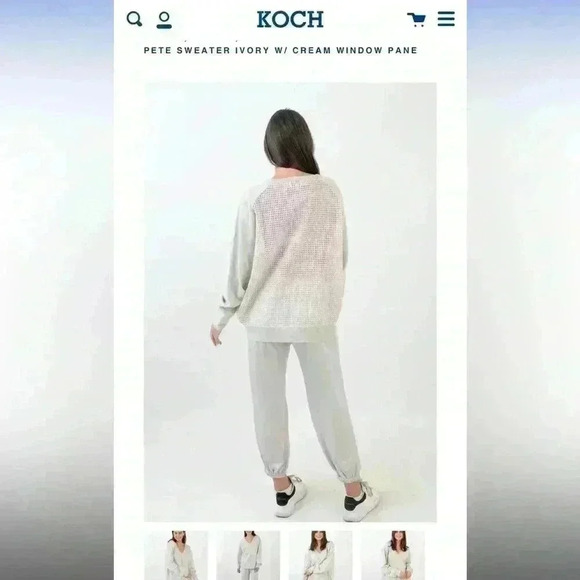 KOCH Pete Window Pane Sweater. - Picture 1 of 13